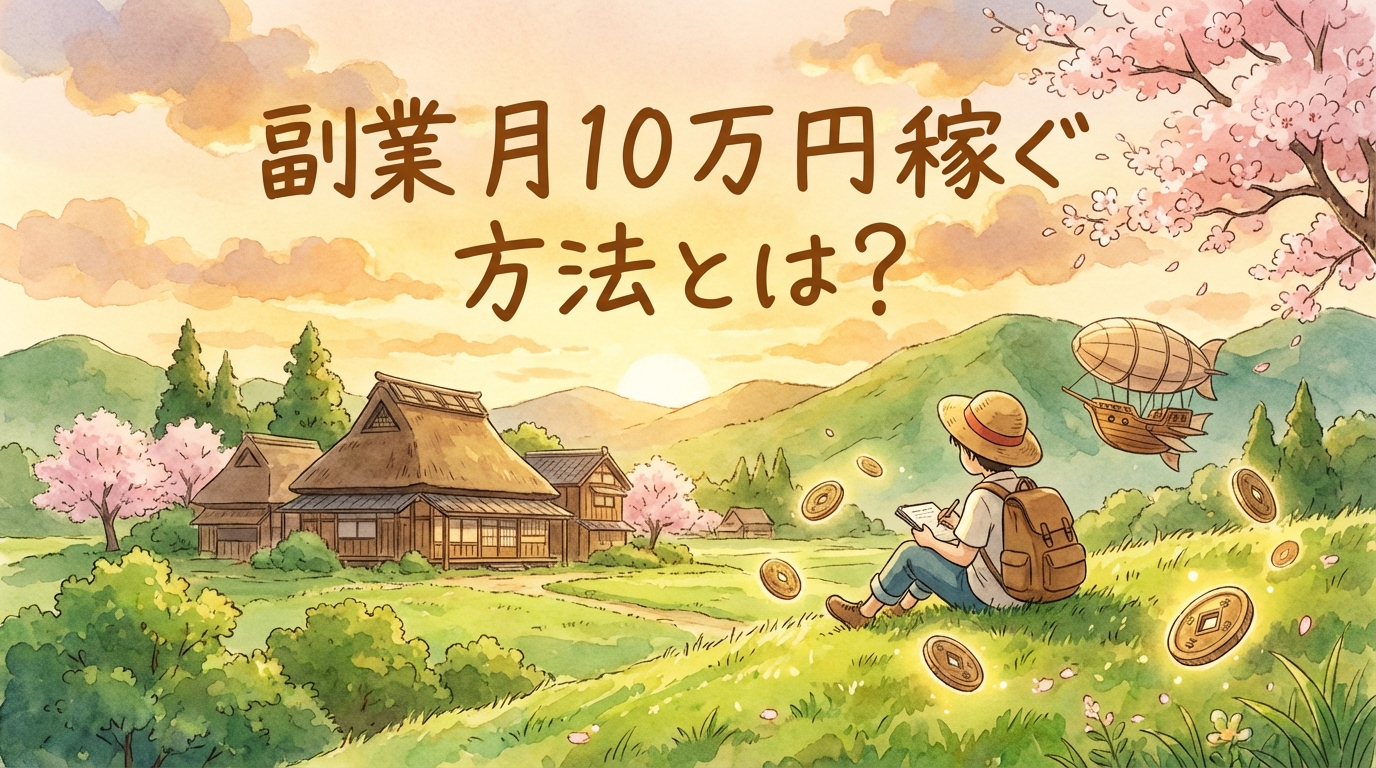 副業 月10万円 稼ぐ 方法とは？