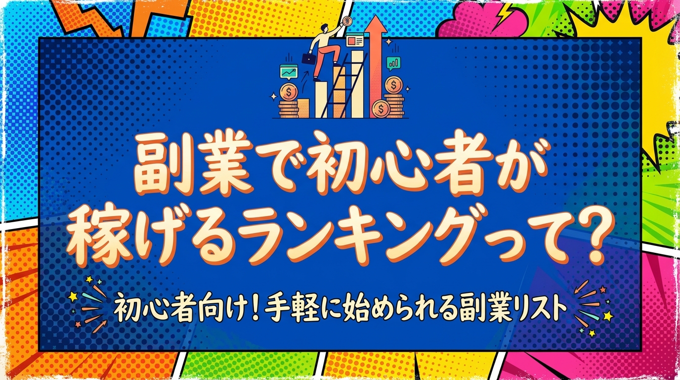 副業で初心者が稼げるランキングって？