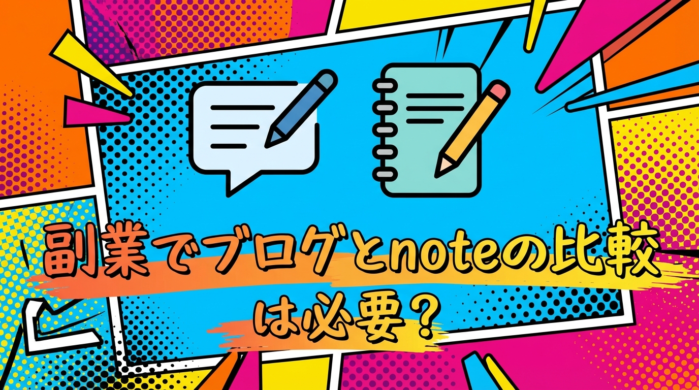 副業でブログとnoteの比較は必要?