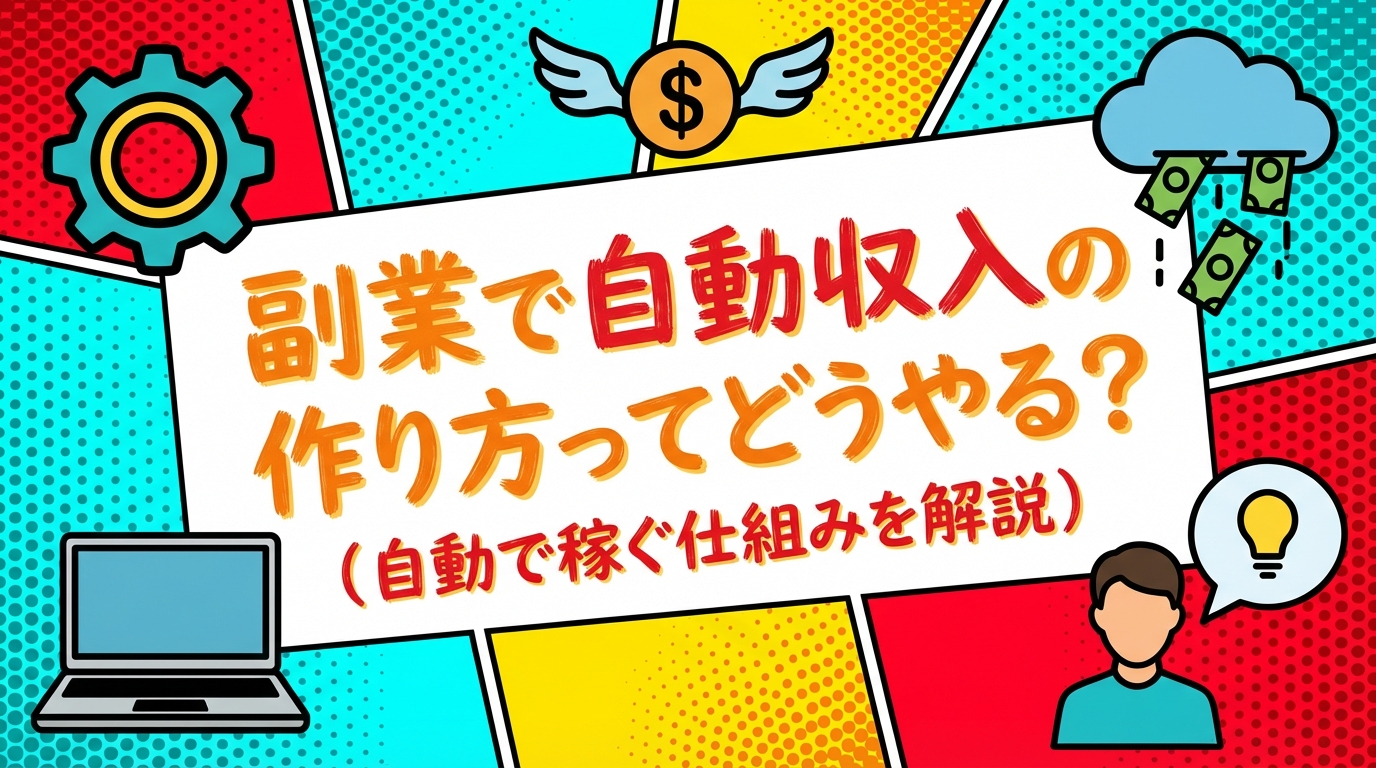 副業で自動収入の作り方ってどうやる？