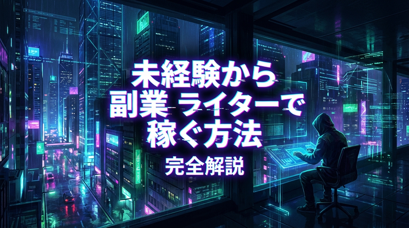 未経験から副業ライターで稼ぐ方法完全解説