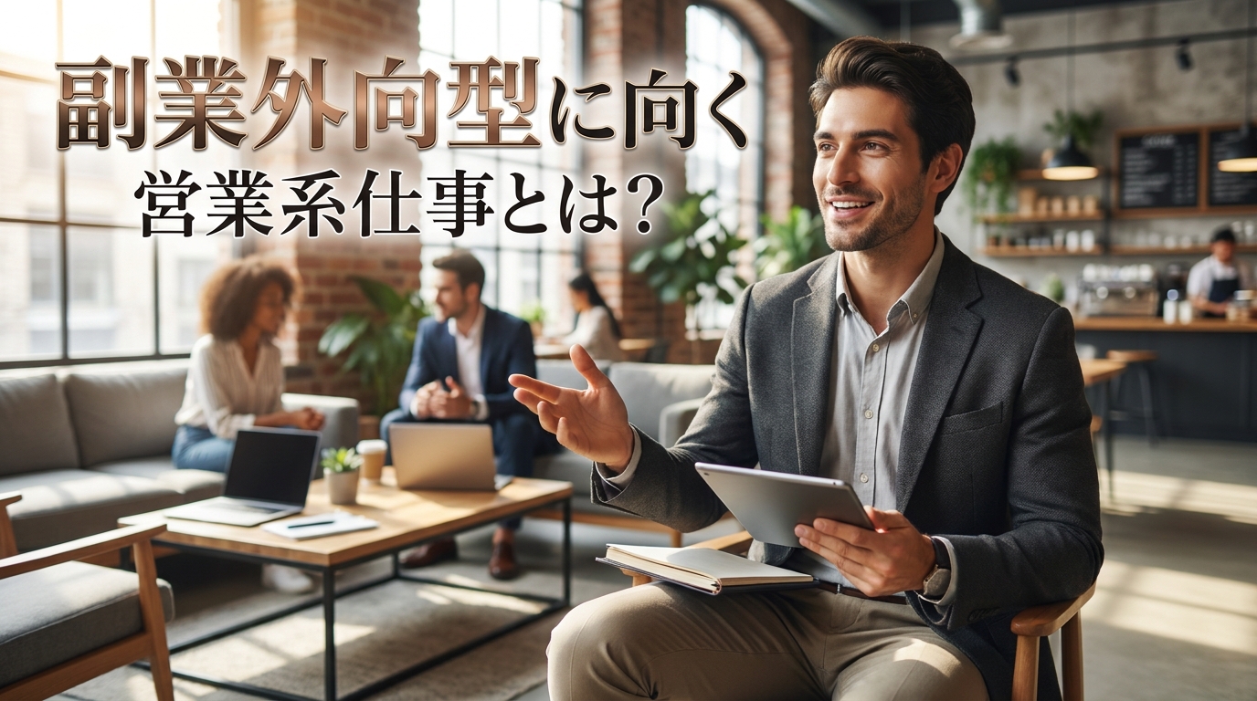 副業外向型に向く営業系仕事とは？