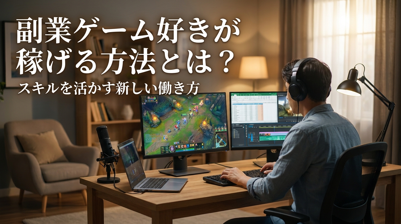 副業ゲーム好きが稼げる方法とは？