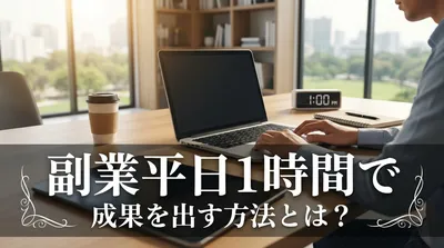 副業平日1時間で成果を出す方法とは？