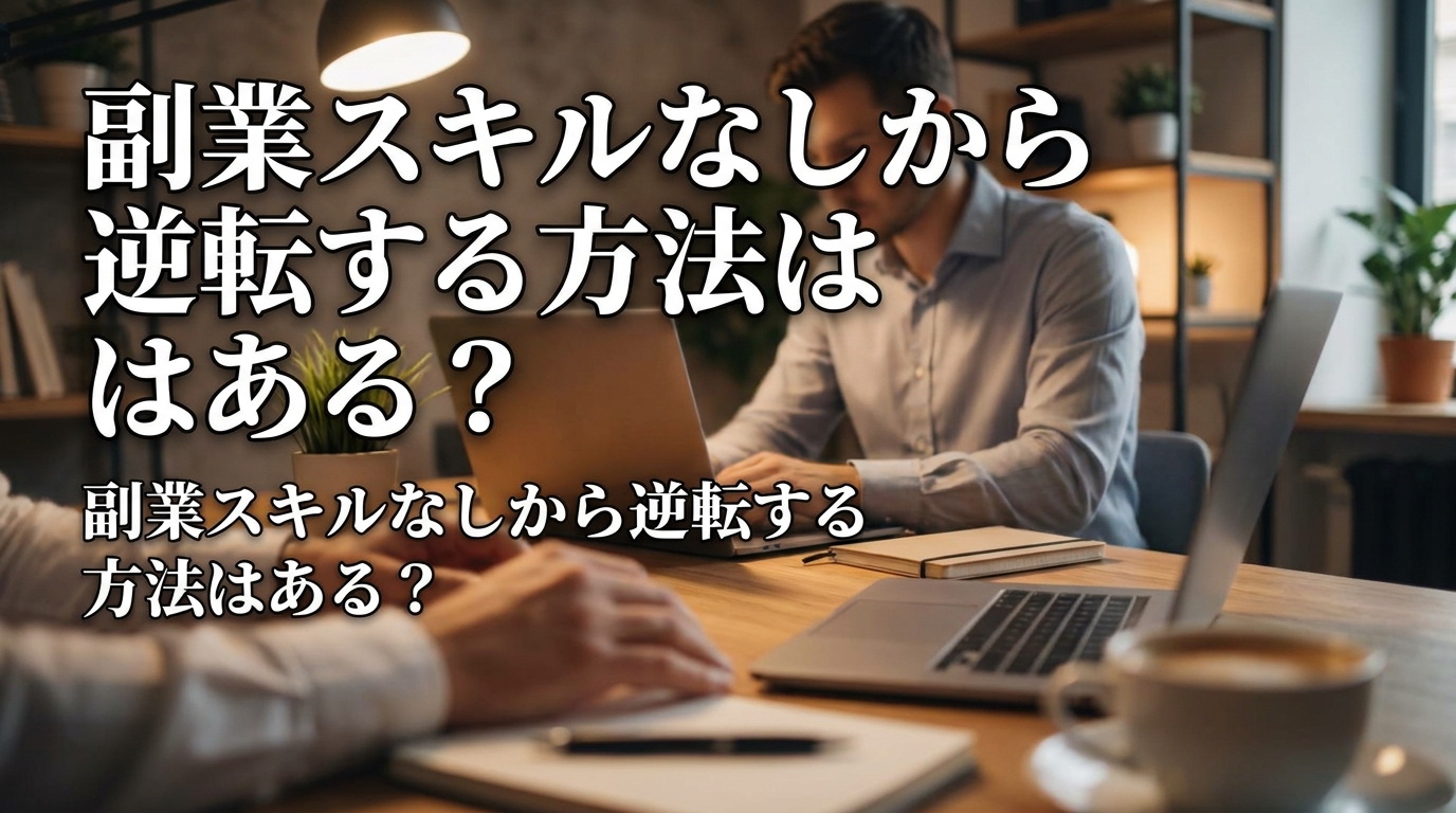 副業スキルなしから逆転する方法はある？