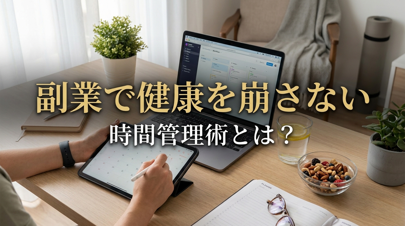 副業で健康を崩さない時間管理術とは?