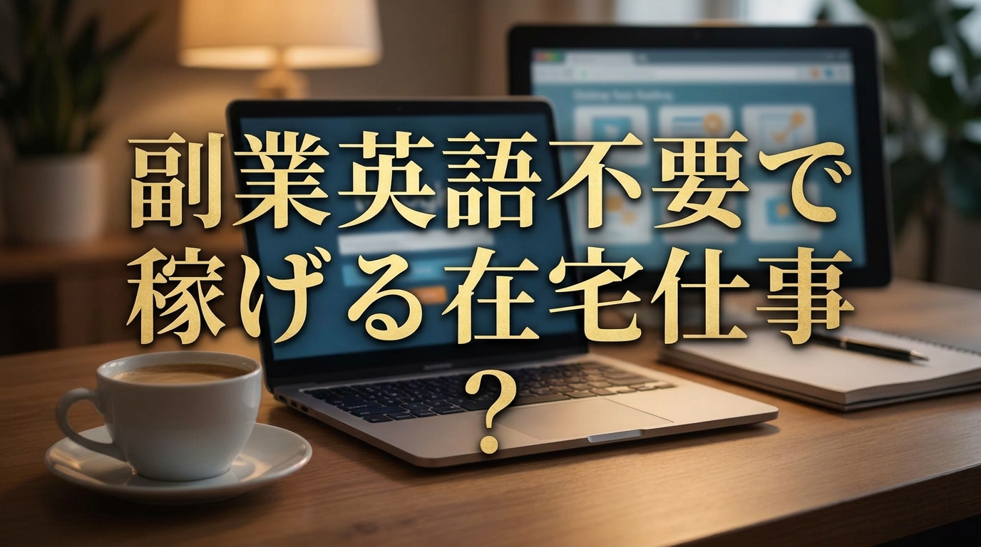 副業英語不要で稼げる在宅仕事とは?