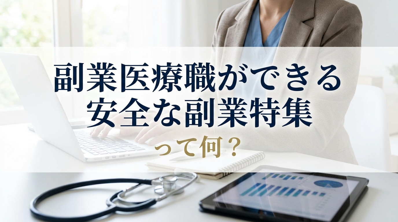 副業医療職ができる安全な副業特集って何？