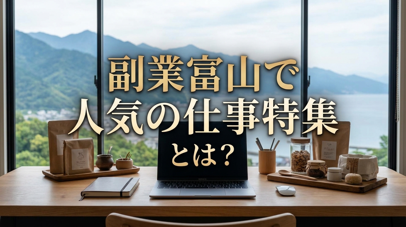 副業富山で人気の仕事特集とは？