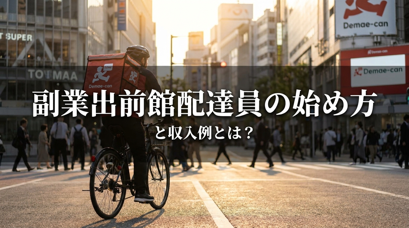 副業出前館配達員の始め方と収入例とは?
