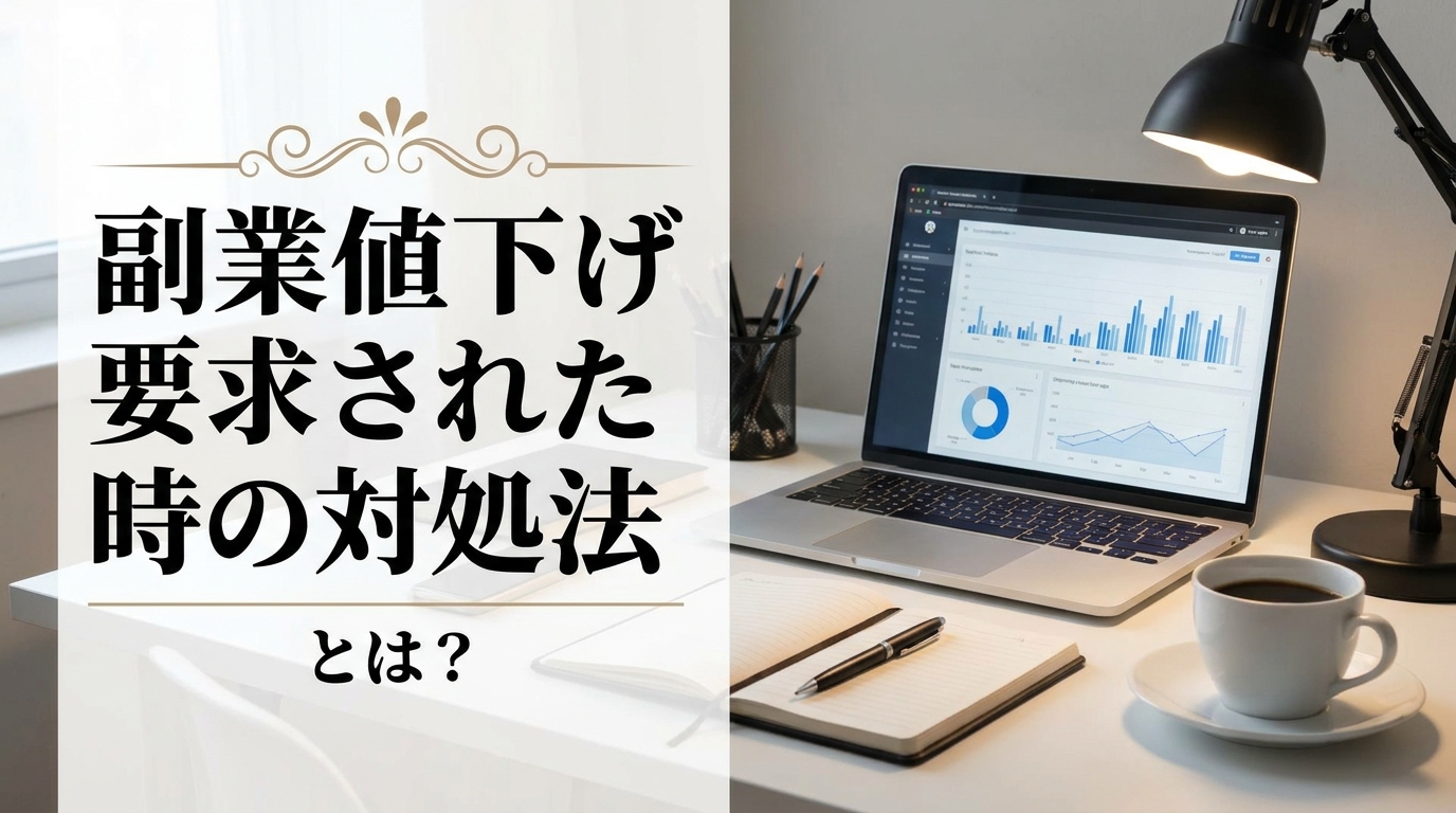 副業値下げ要求された時の対処法とは?