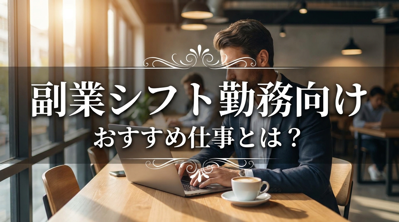 副業シフト勤務向けおすすめ仕事とは?