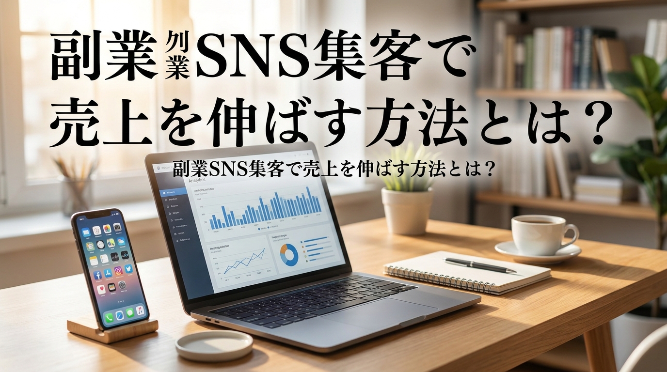 副業SNS集客で売上を伸ばす方法とは?