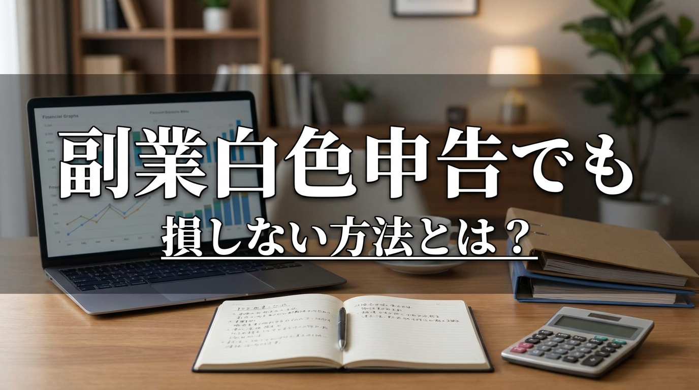 副業白色申告でも損しない方法とは?