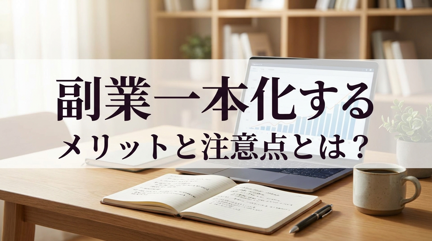 副業一本化するメリットと注意点とは？