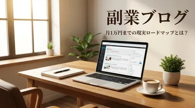 副業ブログ月1万円までの現実ロードマップとは？