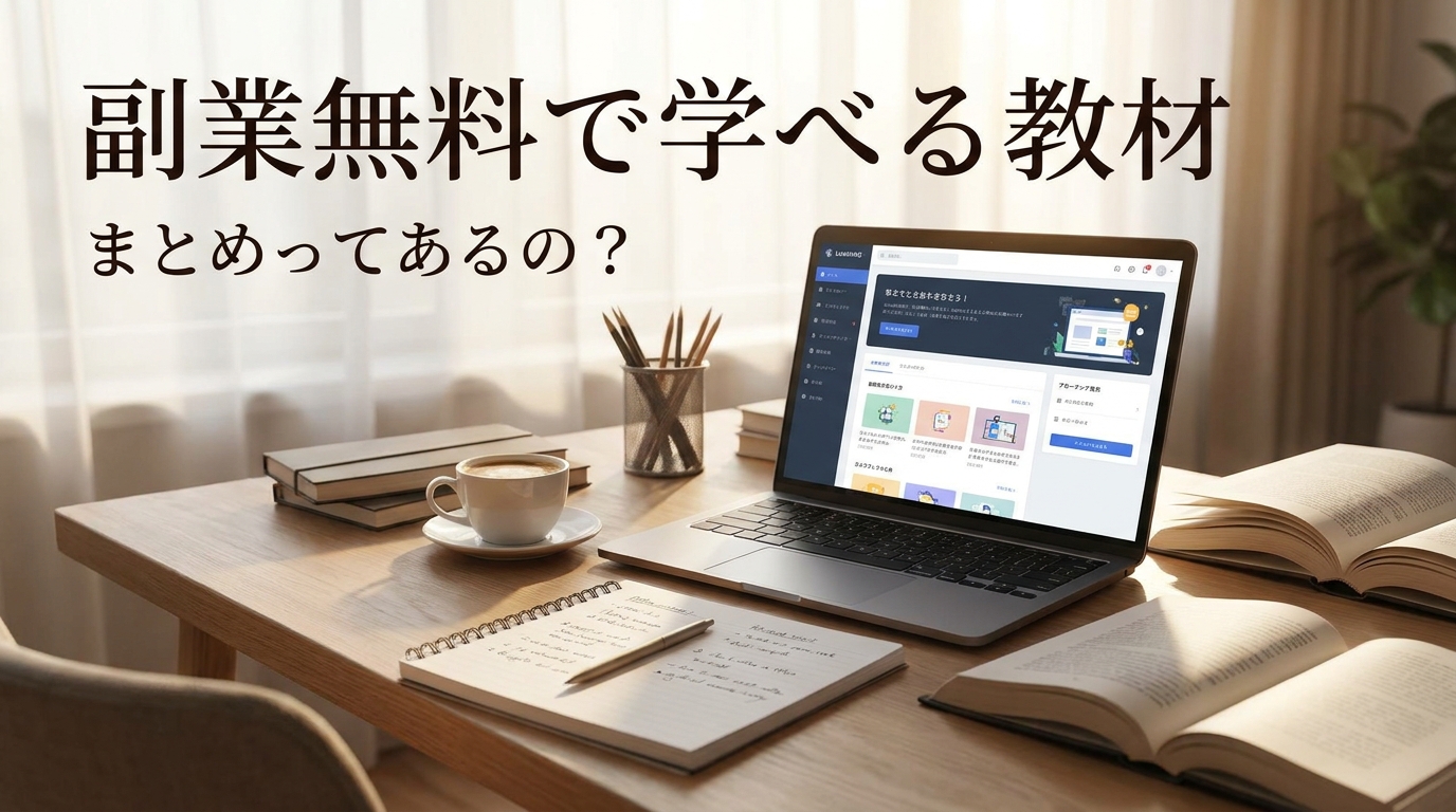 副業無料で学べる教材まとめってあるの?