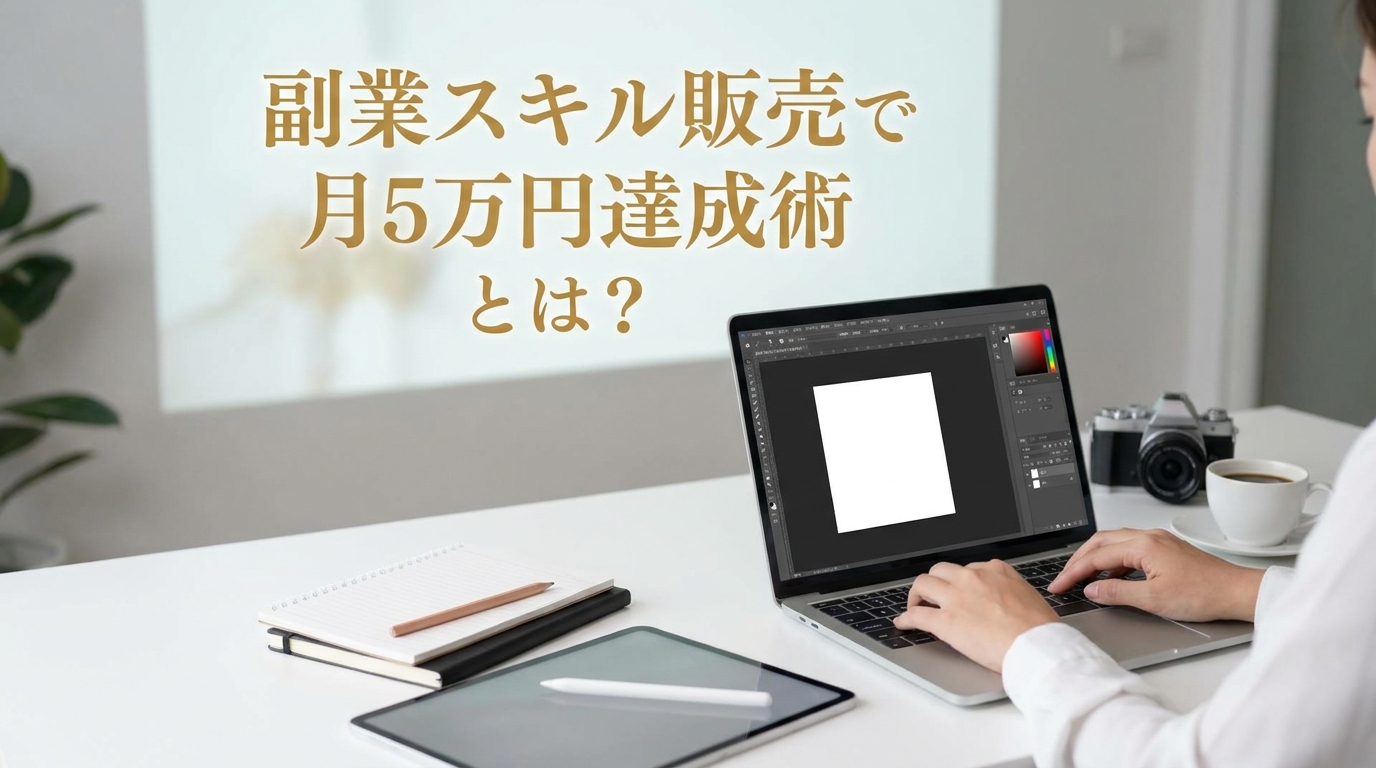 副業スキル販売で月5万円達成術とは？