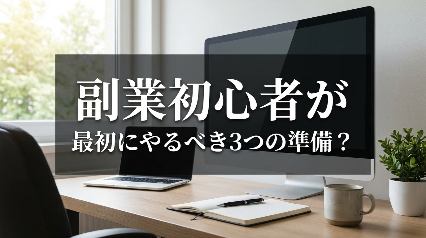 副業初心者が最初にやるべき3つの準備？