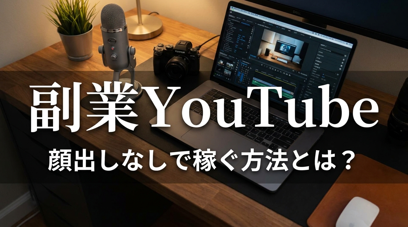 副業YouTube顔出しなしで稼ぐ方法とは?