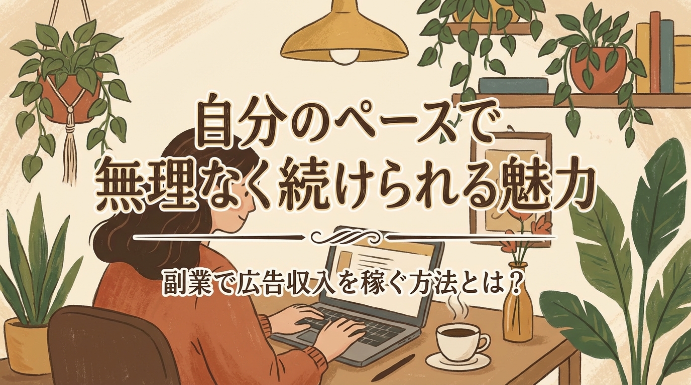 自分のペースで無理なく続けられる魅力